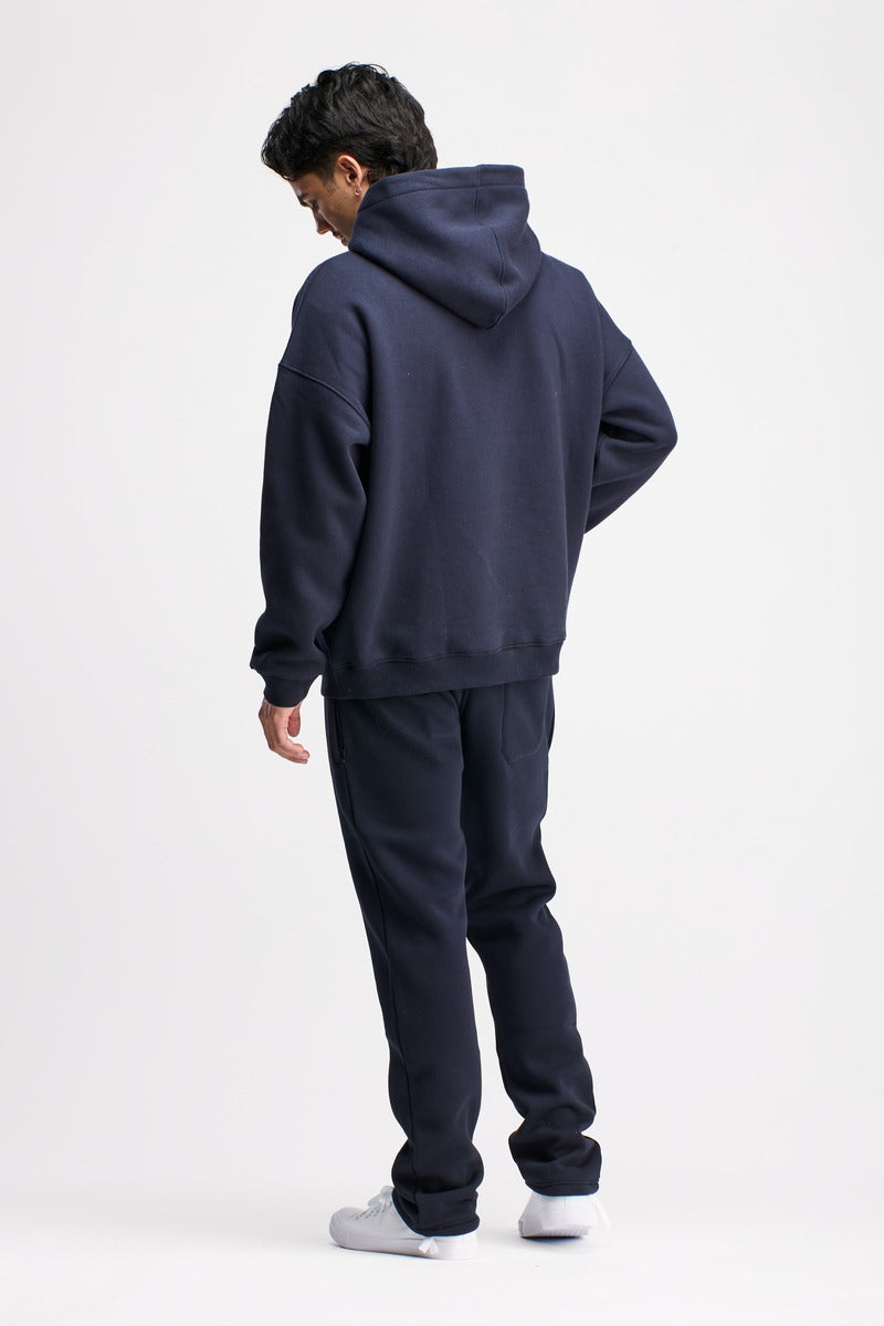 Boxed Hoodie Navy