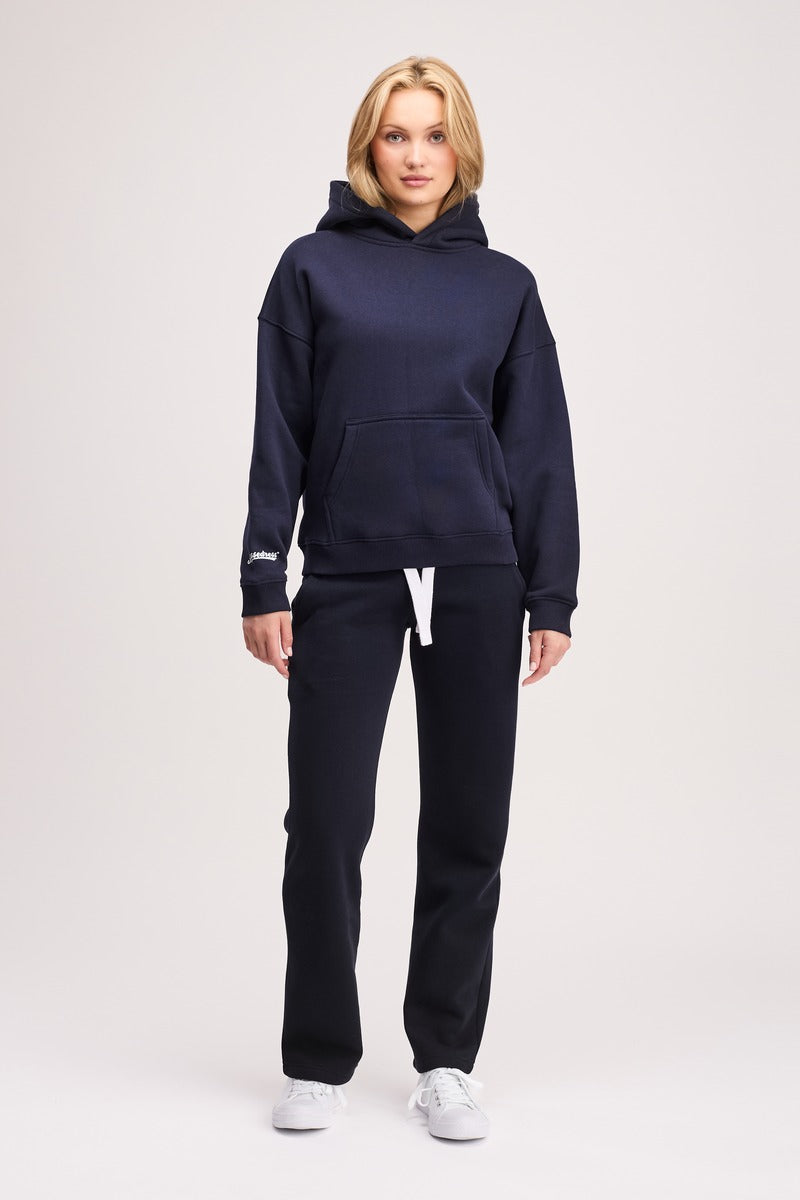 Boxed Hoodie Navy