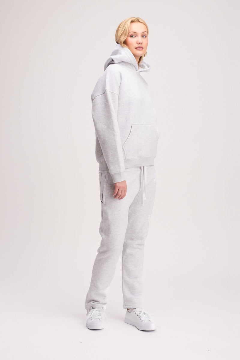 Boxed Hoodie Light Grey
