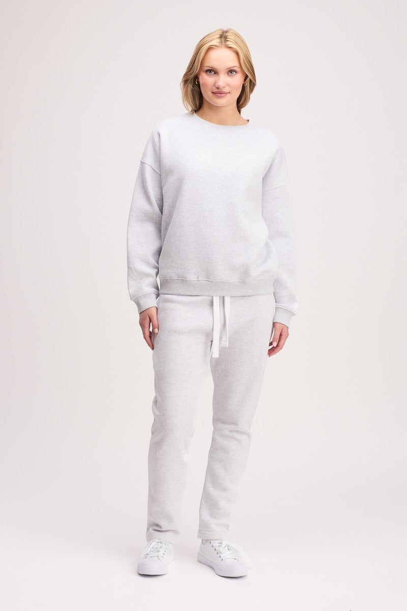 Boxed Crewneck Light Grey
