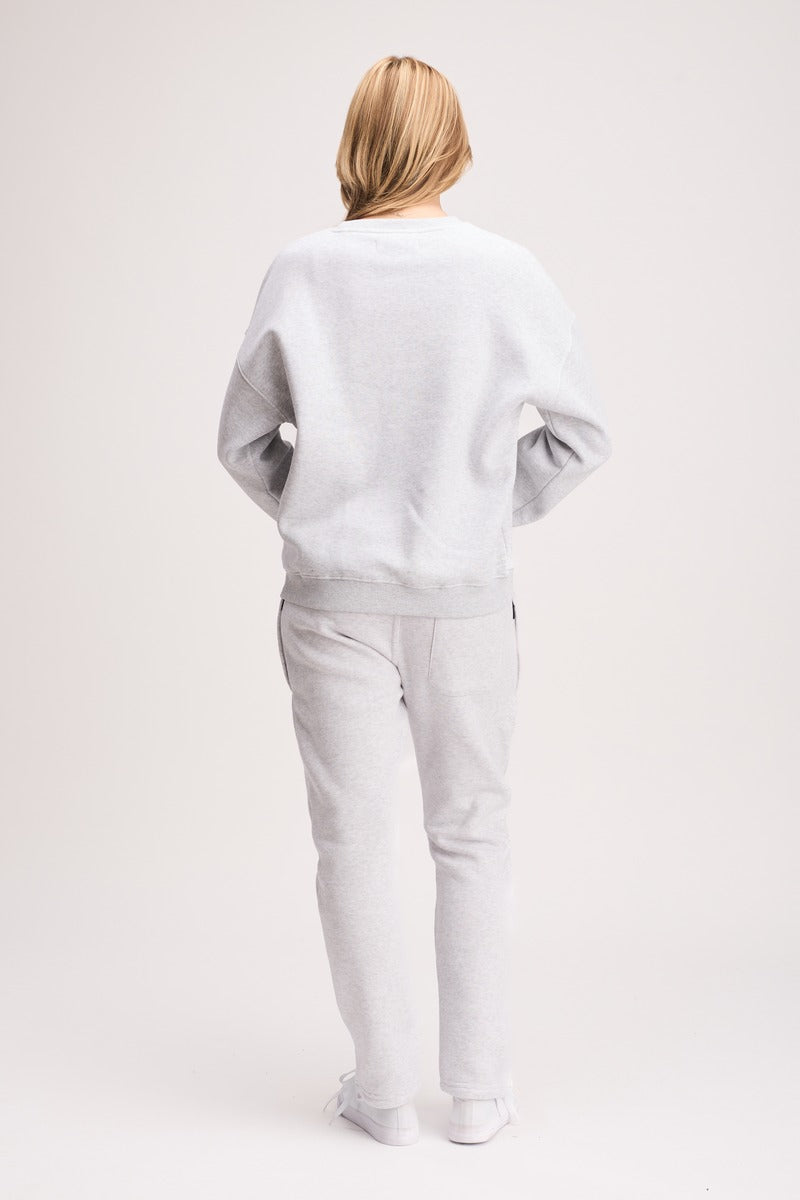 Boxed Crewneck Light Grey