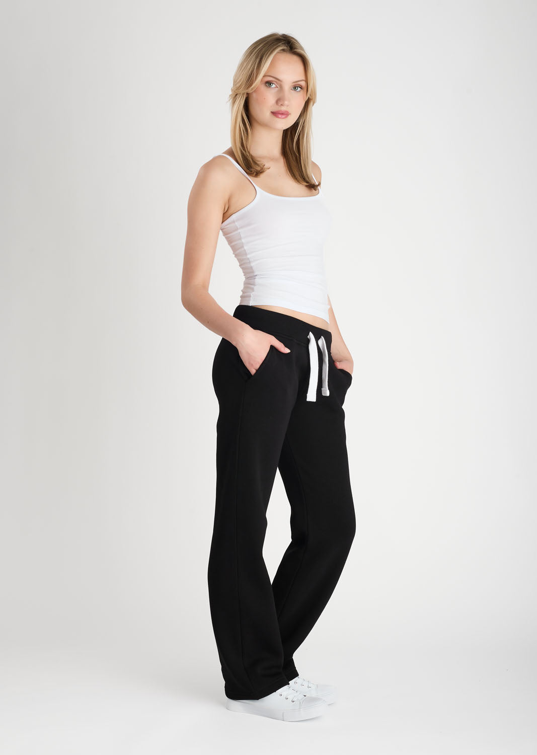 Sweatpant Girl Straight Leg Black