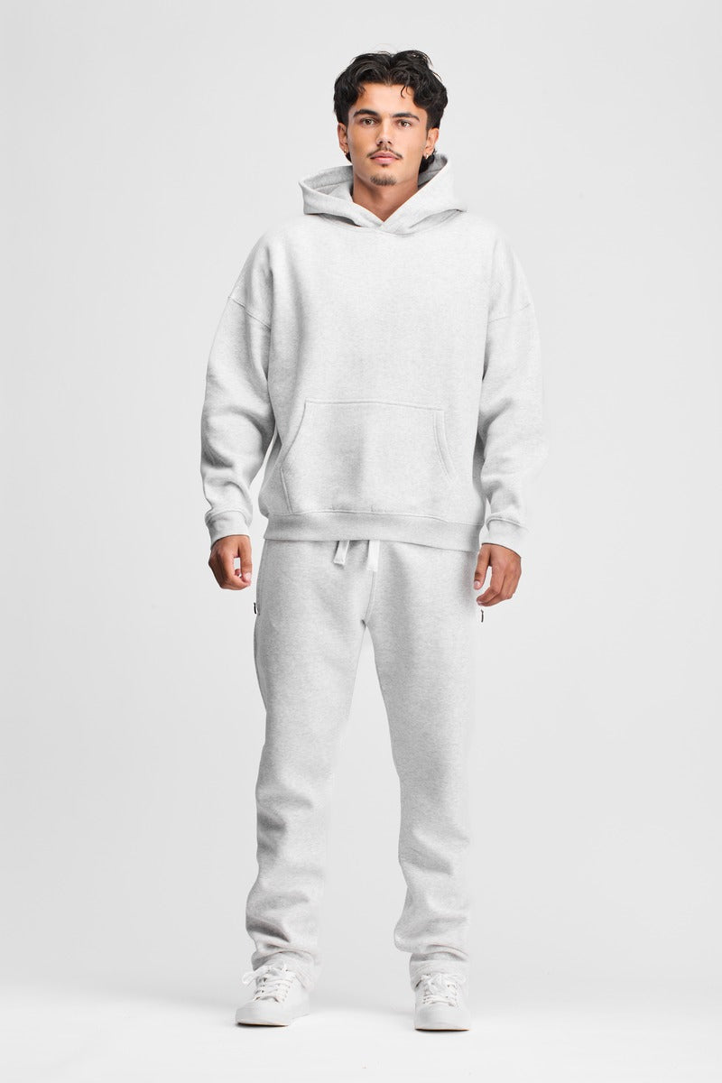 Boxed Hoodie Light Grey