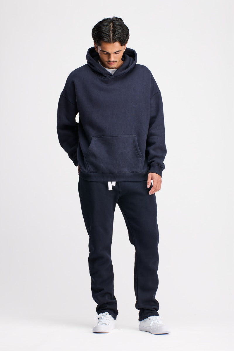 Boxed Hoodie Navy