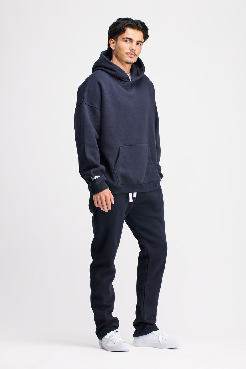 Boxed Hoodie Navy