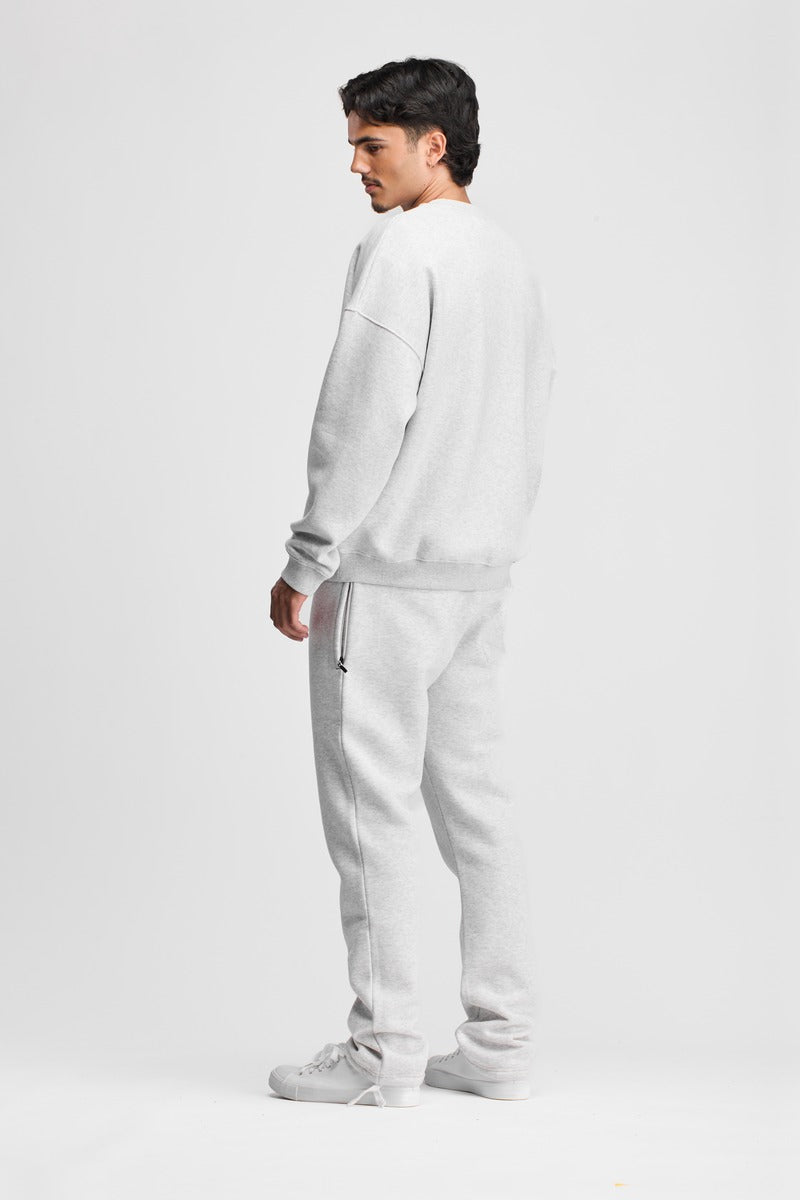 Boxed Crewneck Light Grey