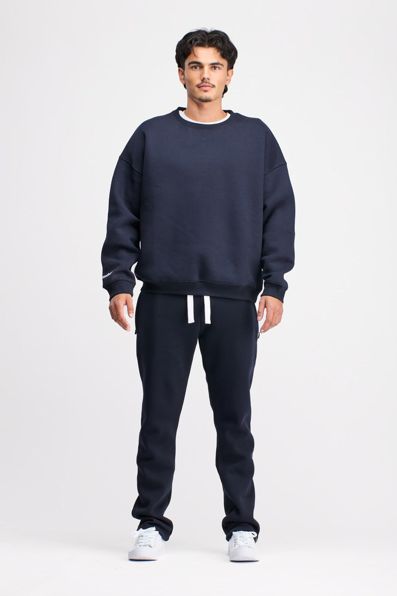 Boxed Crewneck Navy