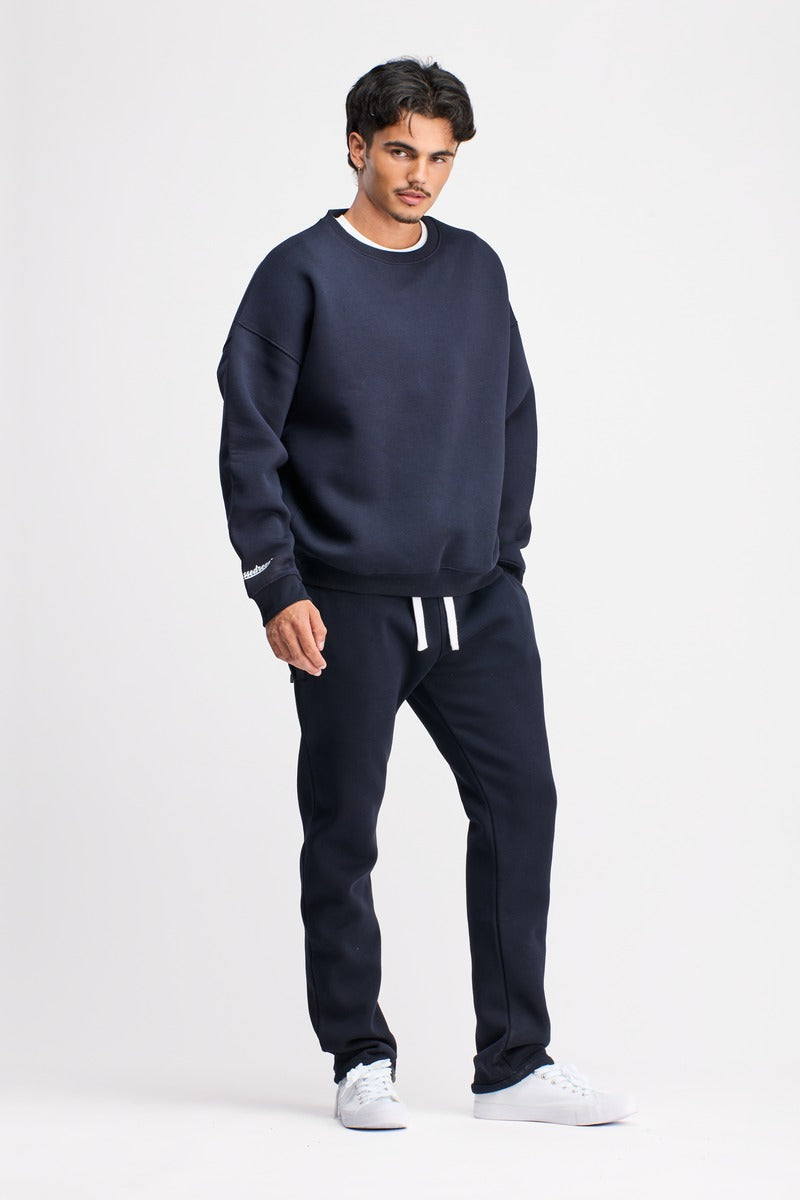 Boxed Crewneck Navy