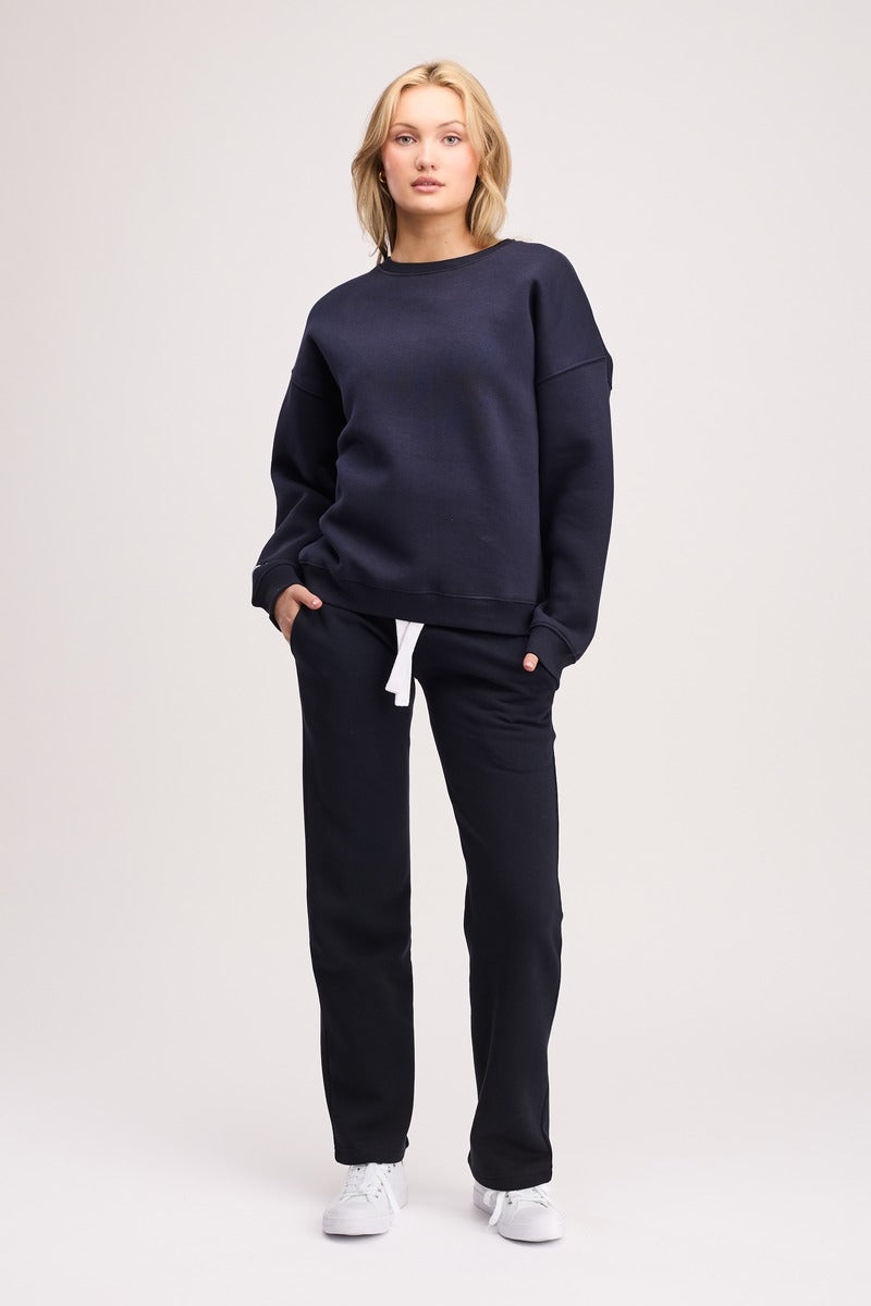 Boxed Crewneck Navy