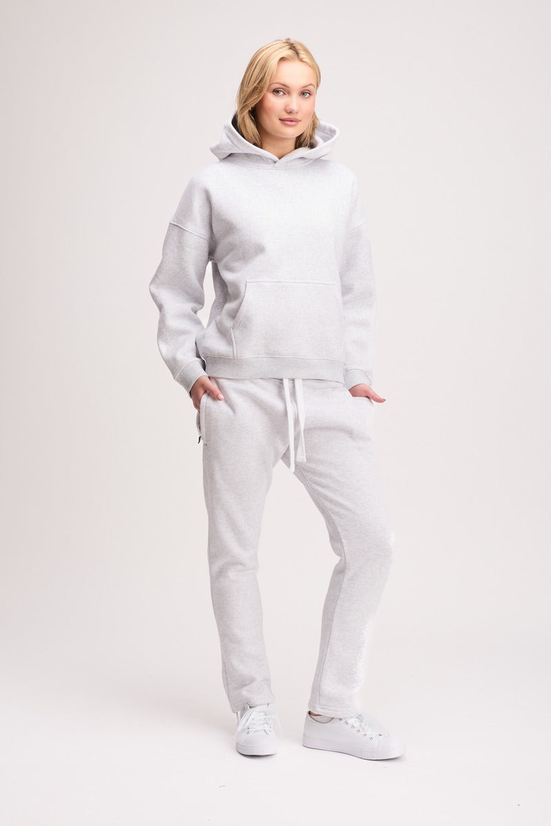 Boxed Hoodie Light Grey