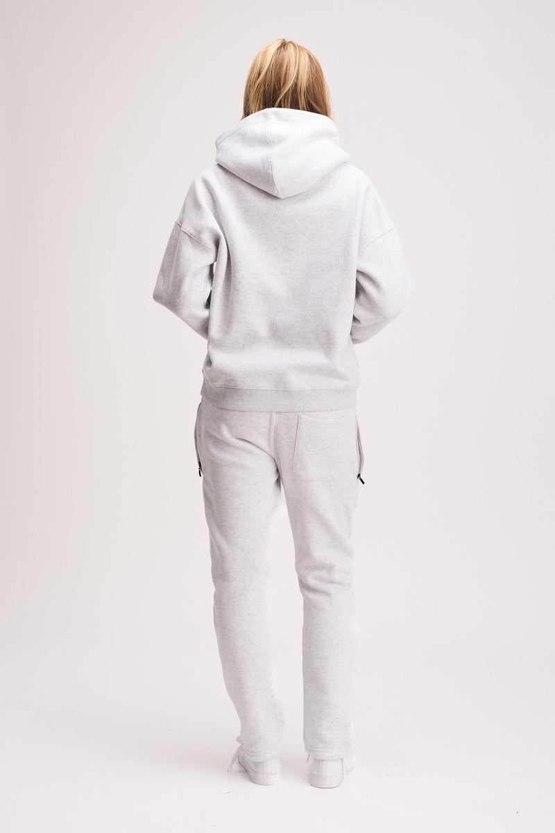 Boxed Hoodie Light Grey
