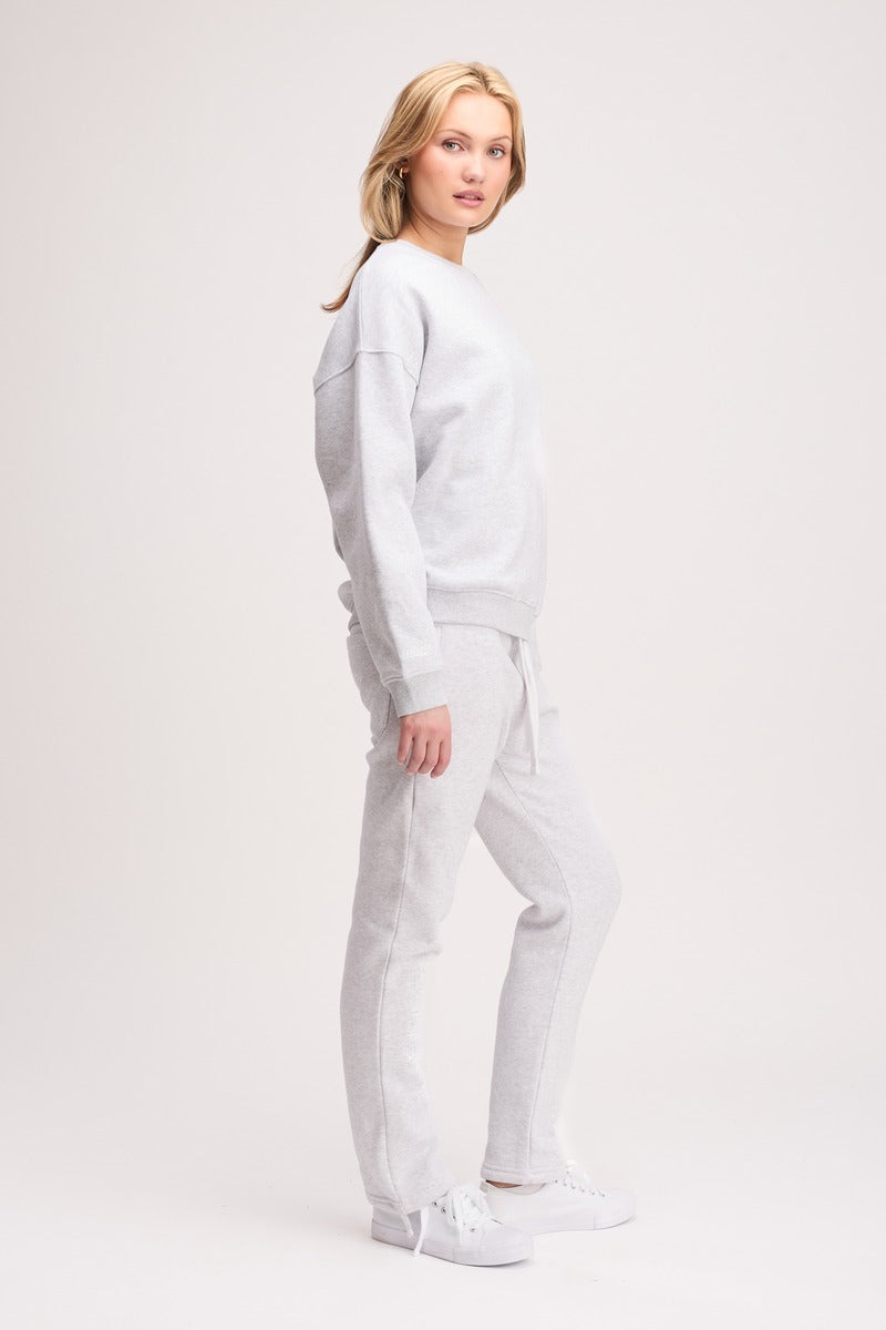Boxed Crewneck Light Grey