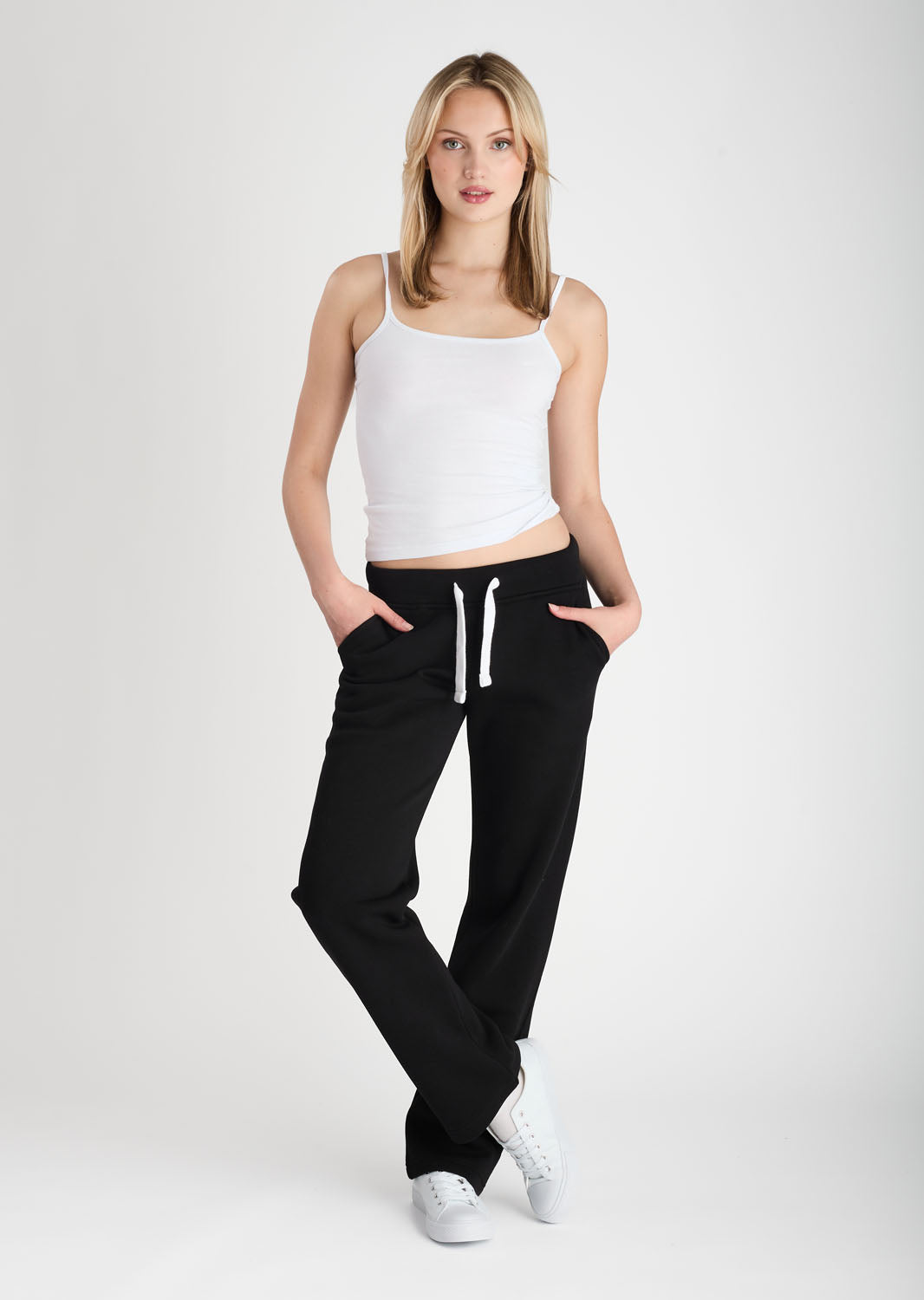 Sweatpant Girl Straight Leg Black